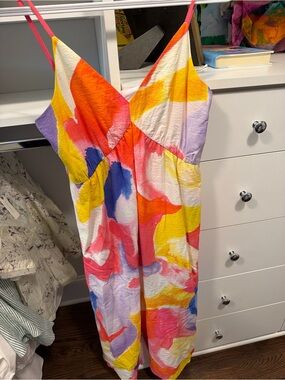 French Connection Colorful Abstract Midi Dress | Size S - 6